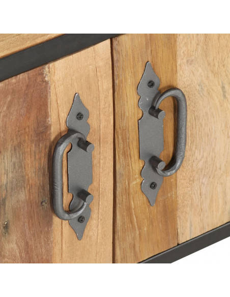 Tavolino da Salotto 90x50x39 cm in Legno Massello di Recupero