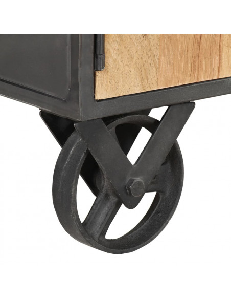 Tavolino da Salotto 90x50x39 cm in Legno Massello di Recupero