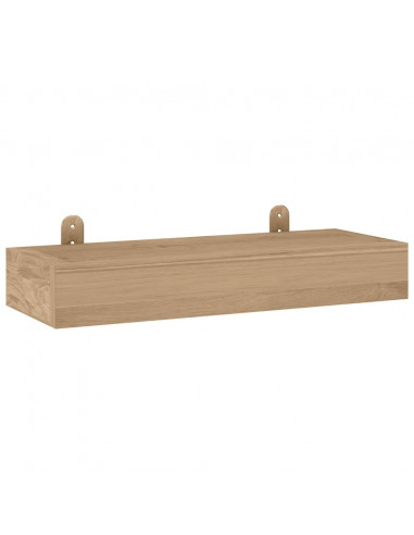 Mensole da Parete 2 pz 40x15x6 cm in Legno Massello di Teak