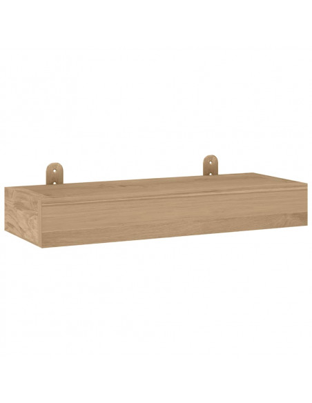 Mensole da Parete 2 pz 40x15x6 cm in Legno Massello di Teak