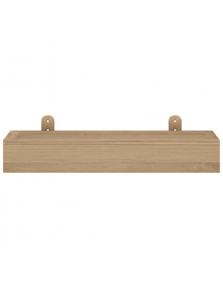 Mensole da Parete 2 pz 40x15x6 cm in Legno Massello di Teak
