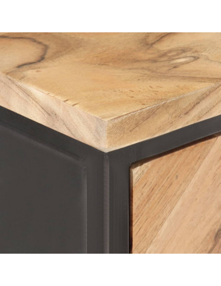 Credenza 60x35x70 cm in Legno Massello di Acacia