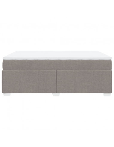 Giroletto a Molle con Materasso Tortora 140x200 cm in Tessuto