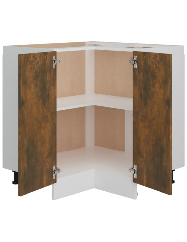 Armadietto Cucina Rovere Fumo 75,5x75,5x80,5 cm in Legno
