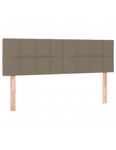 Testiere 2 pz Tortora 72x5x78/88 cm in Tessuto 2