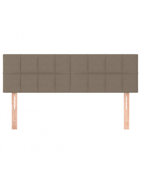 Testiere 2 pz Tortora 72x5x78/88 cm in Tessuto