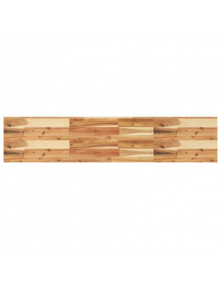 Ripiano a Parete 140x30x4cm Legno Massello Acacia Rifinito Olio