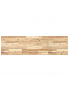 Ripiano a Parete 140x40x4 cm Legno Massello Acacia Non Trattato 2