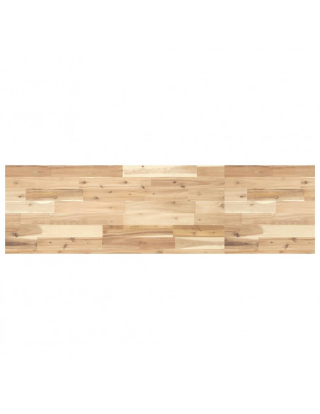 Ripiano a Parete 140x40x4 cm Legno Massello Acacia Non Trattato