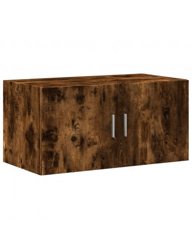 Mobile a Parete Rovere Fumo 80x42,5x40 cm in Legno Multistrato