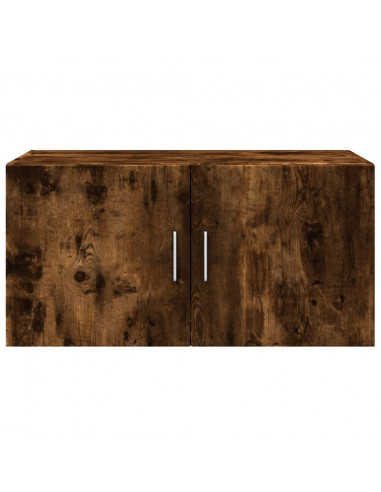Mobile a Parete Rovere Fumo 80x42,5x40 cm in Legno Multistrato