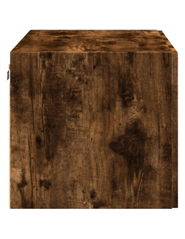 Mobile a Parete Rovere Fumo 80x42,5x40 cm in Legno Multistrato