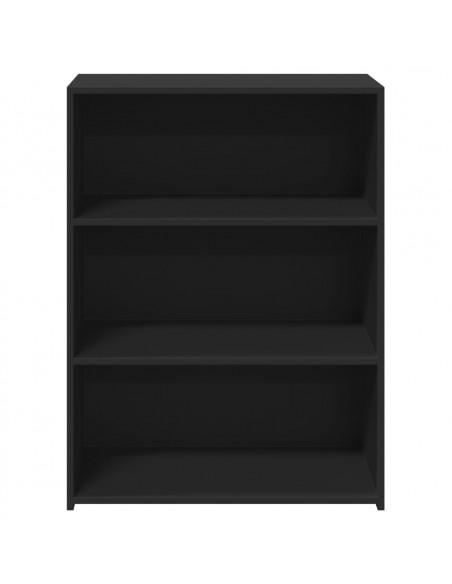 Credenza Nera 70x41x93 cm in Legno Multistrato