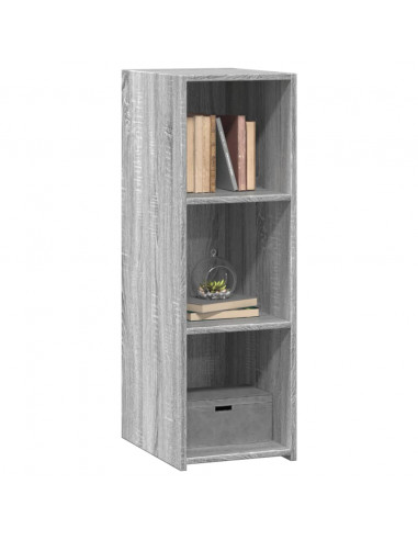 Credenza Grigio Sonoma 30x41x93 cm in Legno Multistrato