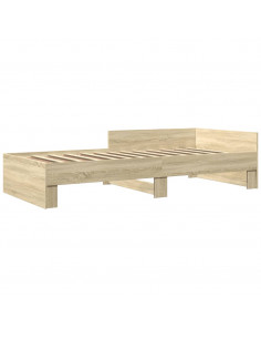 Giroletto senza Materasso Rovere Sonoma 100x200cm in Truciolato 2