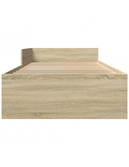 Giroletto senza Materasso Rovere Sonoma 100x200cm in Truciolato