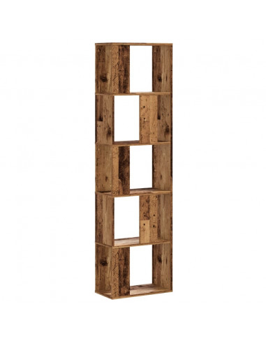 Libreria 5 Ripiani Legno Vecchio 45x23,5x162,5cm Multistrato