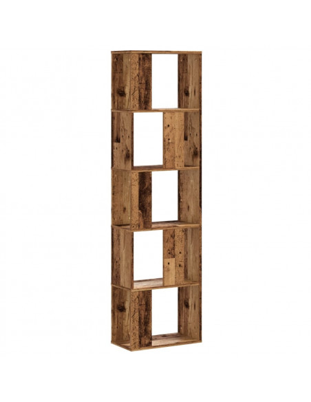 Libreria 5 Ripiani Legno Vecchio 45x23,5x162,5cm Multistrato
