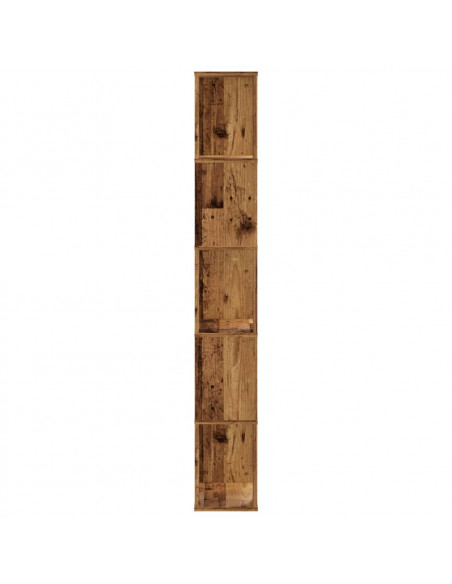Libreria 5 Ripiani Legno Vecchio 45x23,5x162,5cm Multistrato