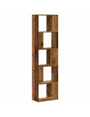 Libreria 5 Ripiani Legno Vecchio 45x23,5x162,5cm Multistrato