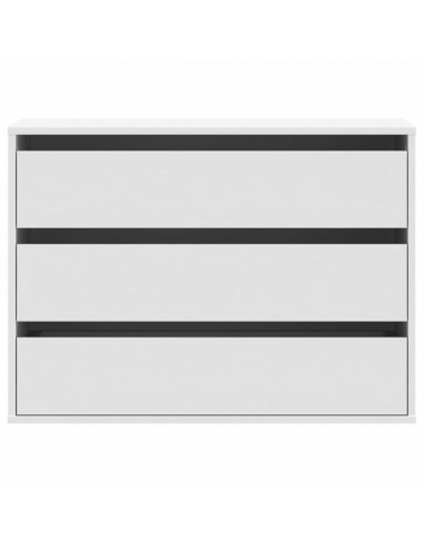 Cassettiera Bianca 80x41x58 cm in Legno Multistrato