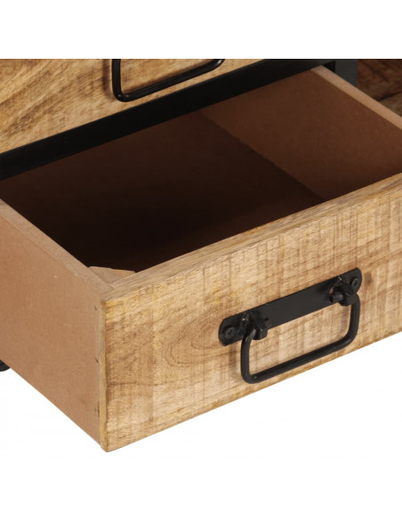 Mobile Porta TV 90x35x40 cm in Legno Massello di Mango Grezzo