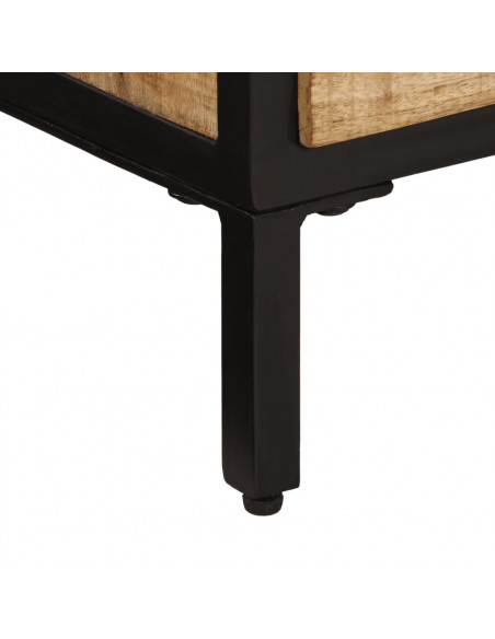 Mobile Porta TV 90x35x40 cm in Legno Massello di Mango Grezzo