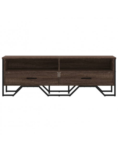 Mobile Porta TV Rovere Marrone 122x34x41cm in Legno Multistrato
