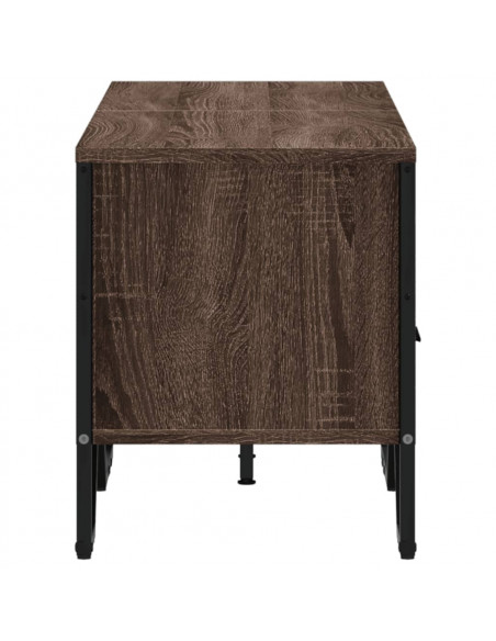 Mobile Porta TV Rovere Marrone 122x34x41cm in Legno Multistrato