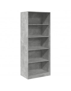 Armadio Grigio Cemento 80x50x200 cm in Legno Multistrato 2