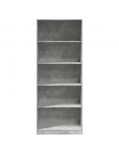 Armadio Grigio Cemento 80x50x200 cm in Legno Multistrato