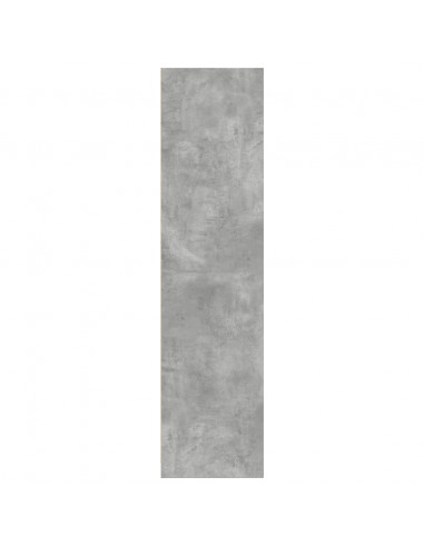 Armadio Grigio Cemento 80x50x200 cm in Legno Multistrato
