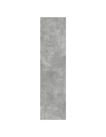 Armadio Grigio Cemento 80x50x200 cm in Legno Multistrato