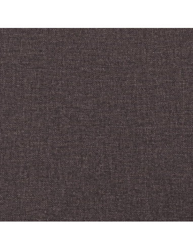 Giroletto a Molle con Materasso Marrone Scuro 140x200cm Tessuto