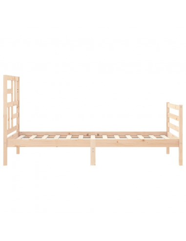 Giroletto con Testiera 90x200 cm in Legno Massello