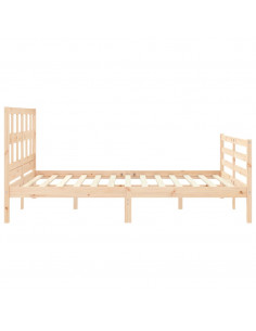 Giroletto con Testiera 160x200 cm in Legno Massello 2