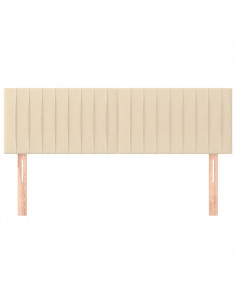 Testiere 2 pz Crema 72x5x78/88 cm in Tessuto 2