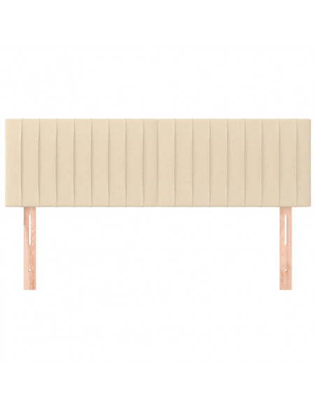 Testiere 2 pz Crema 72x5x78/88 cm in Tessuto