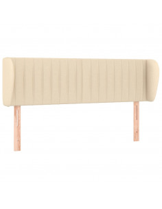 Testiera ad Orecchio Crema 147x23x78/88 cm in Tessuto