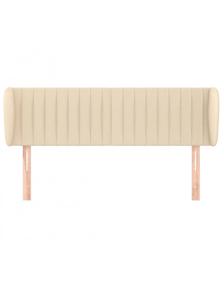 Testiera ad Orecchio Crema 147x23x78/88 cm in Tessuto