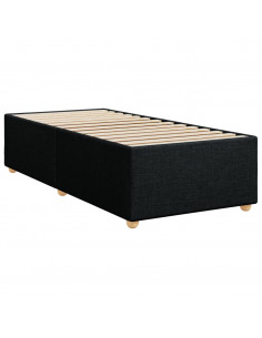 Giroletto a Molle con Materasso Nero 90x190 cm in Tessuto 2