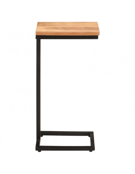 Tavolini Laterali 2 pz 31,5x24,5x64,5 cm Massello d'Acacia