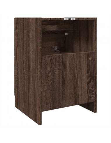 Mobile Lavabo Rovere Marrone 40x37x59 cm in Truciolare