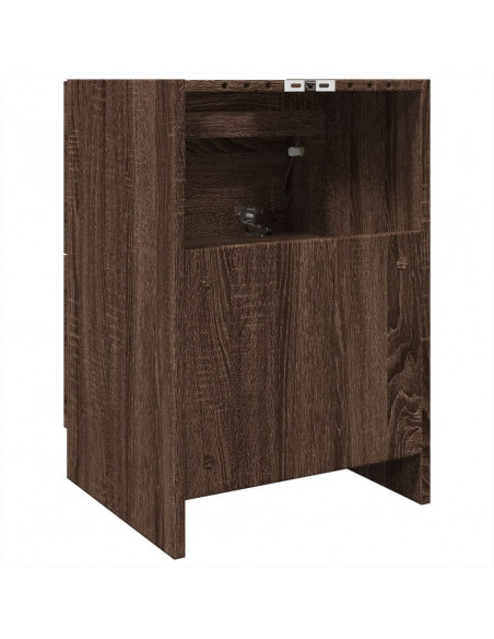 Mobile Lavabo Rovere Marrone 40x37x59 cm in Truciolare