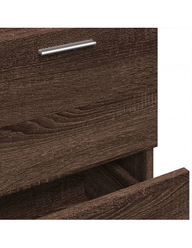 Mobile Lavabo Rovere Marrone 40x37x59 cm in Truciolare