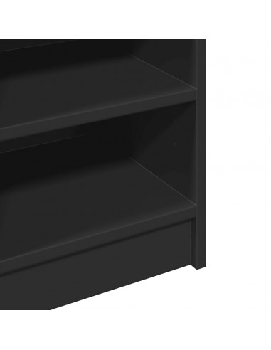 Mobile Lavabo Nero 90x29x55 cm in Truciolato