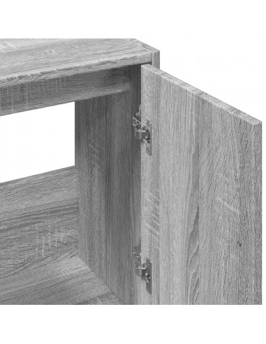 Mobile Lavabo Grigio Sonoma 63x29x55 cm in Legno Multistrato