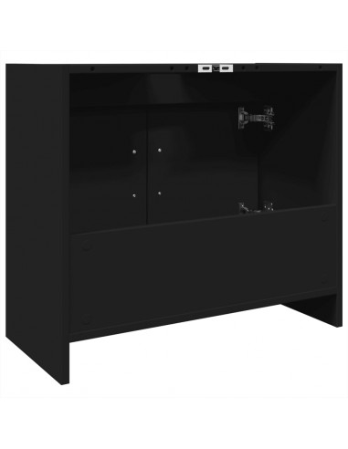 Mobile Lavabo Nero 63x29x55 cm in Truciolato