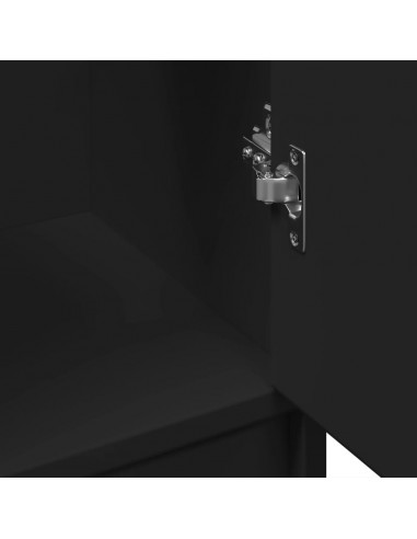 Mobile Lavabo Nero 63x29x55 cm in Truciolato