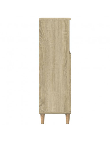 Armadietto da Bagno Rovere Sonoma 30x30x100cm Legno Multistrato